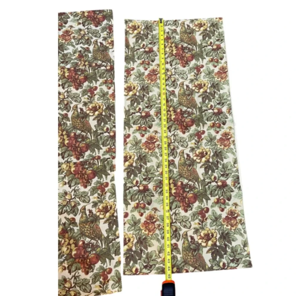 New Pottery Barn 6 Napkins Matching Table Runner Giorgetta Pheasant Grapes Linen